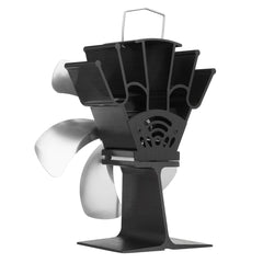 Automatically Heater Fan Faster Speed Self-Powered Quiet Stove Fan Winter Warmer