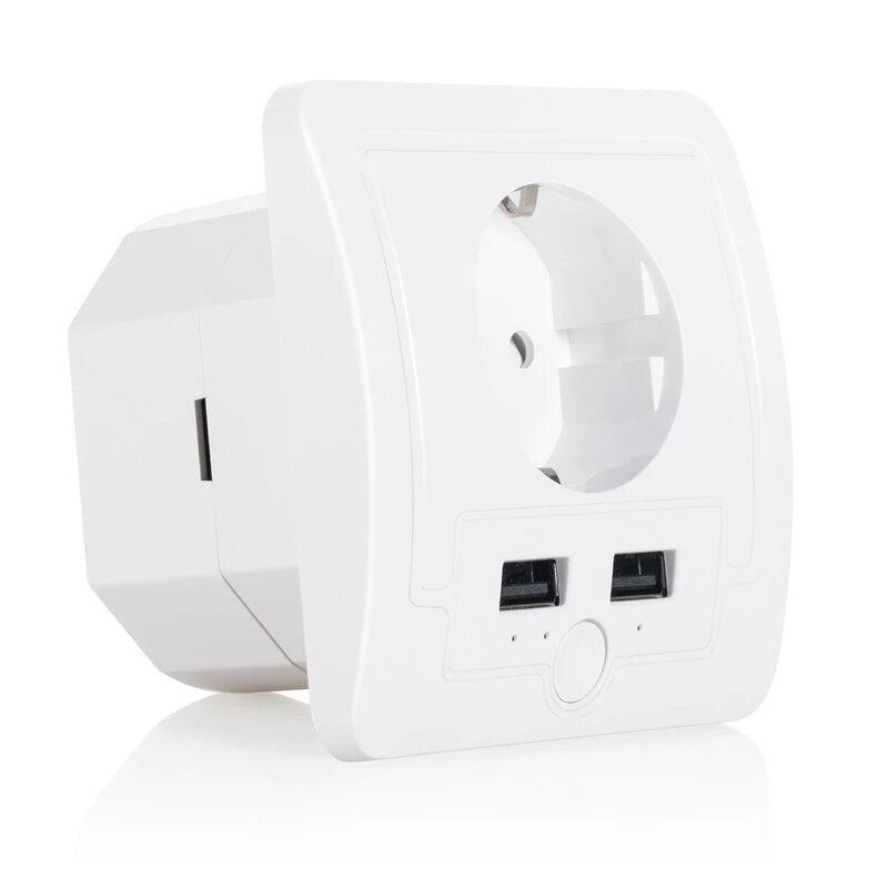 WiFi Smart Wall Socket European Electric Outlet Wireless Remote Control EU Plug Compatible With Amazon Alexa Google Assitant IFTTT