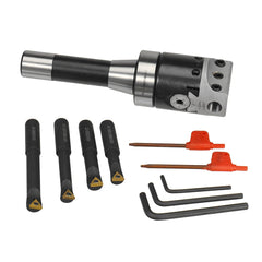 2 Inch Boring Head R8 Shank Holder Boring Head Set Indexable Boring Bars Carbide Boring Head Tool