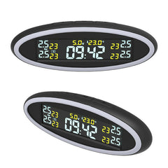 12V Car TPMS Tyre Pressure Monitoring System with Ambient Lights OBD Auto Security Alarm External Sensor