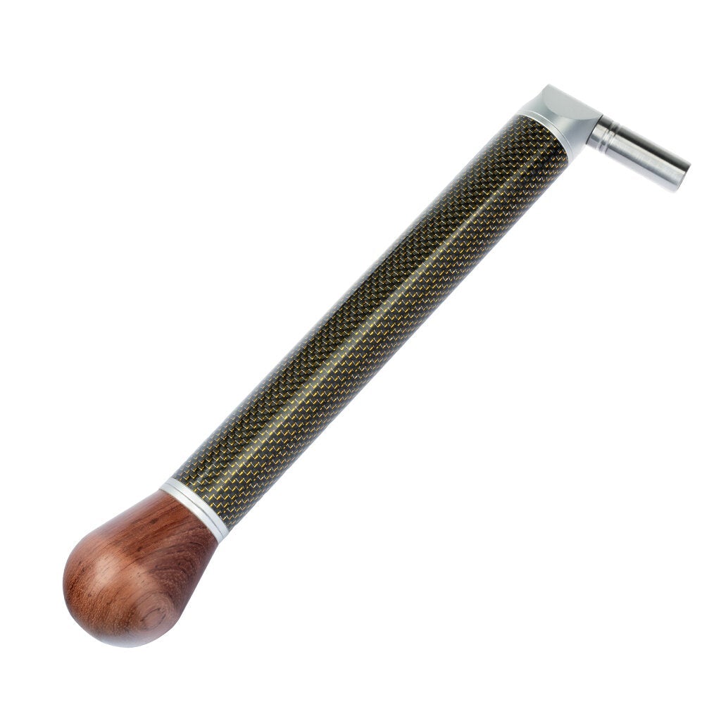 Carbon Tube Piano Tuning Lever Carbon Fiber Gold Silk Braided Tube Piano Tuning Hammer