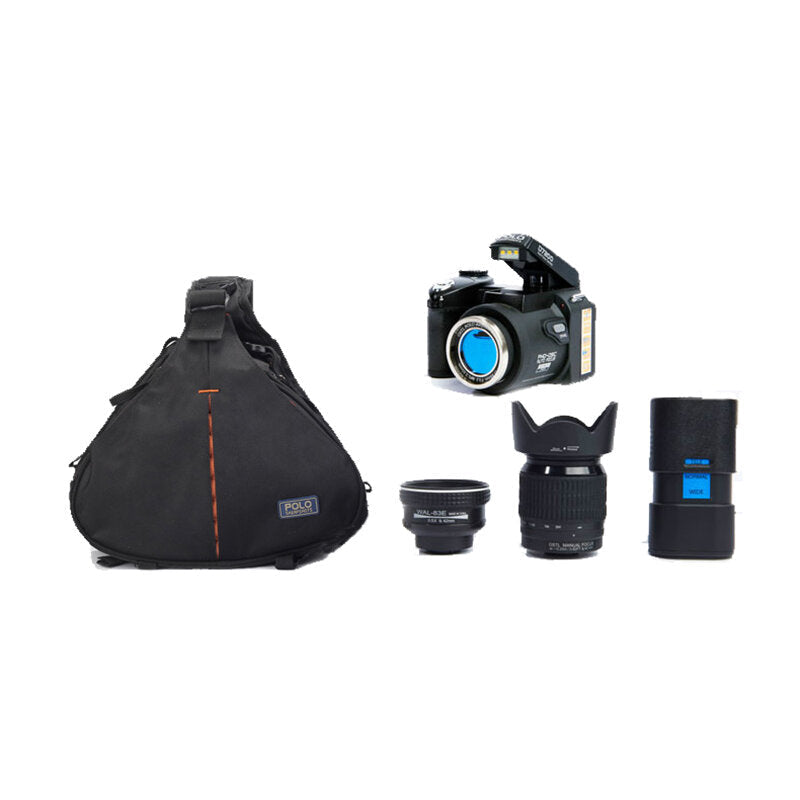 Digital Camera 33MP Auto Focus 24X Zoom HD 1080P Professional DSLR Camera Telephoto Lens Wide Angle Lens with Storage Bag Tripod Remote Control
