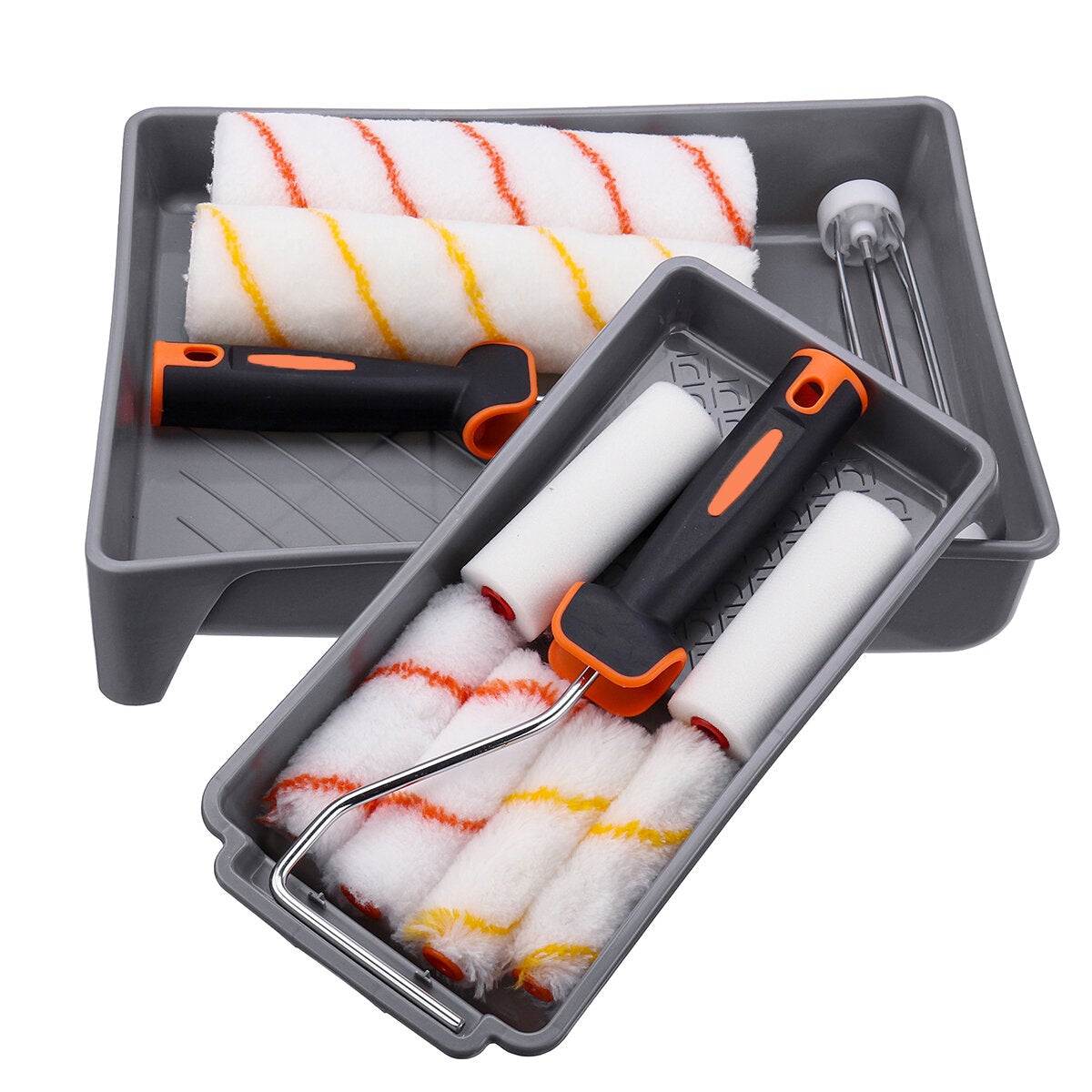 4/8Pcs Paint Roller Kit Painting Runner Brush Home Club Scene Decoration
