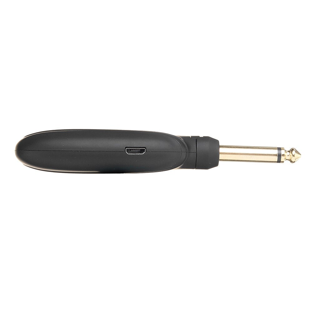 Wireless Guitar System Built-in Rechargeable 4 Channels Transmitter Receiver for Electric Bass