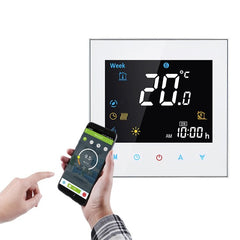 LCD Touch Screen Smart Wireless Zwave Wall-hung Boiler Thermostat Floor Heating Controller
