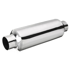 2.25" Inlet/Outlet Stainless Steel Universal Exhaust Turbine Muffler Resonator