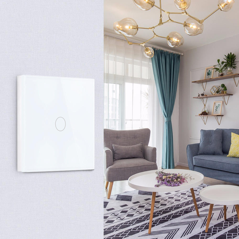 Smart WIFI+RF433 Touch Wall Switch Tuya APP Remote Control Timer Work With Amazon Alexa Google Assistant 100V-250V