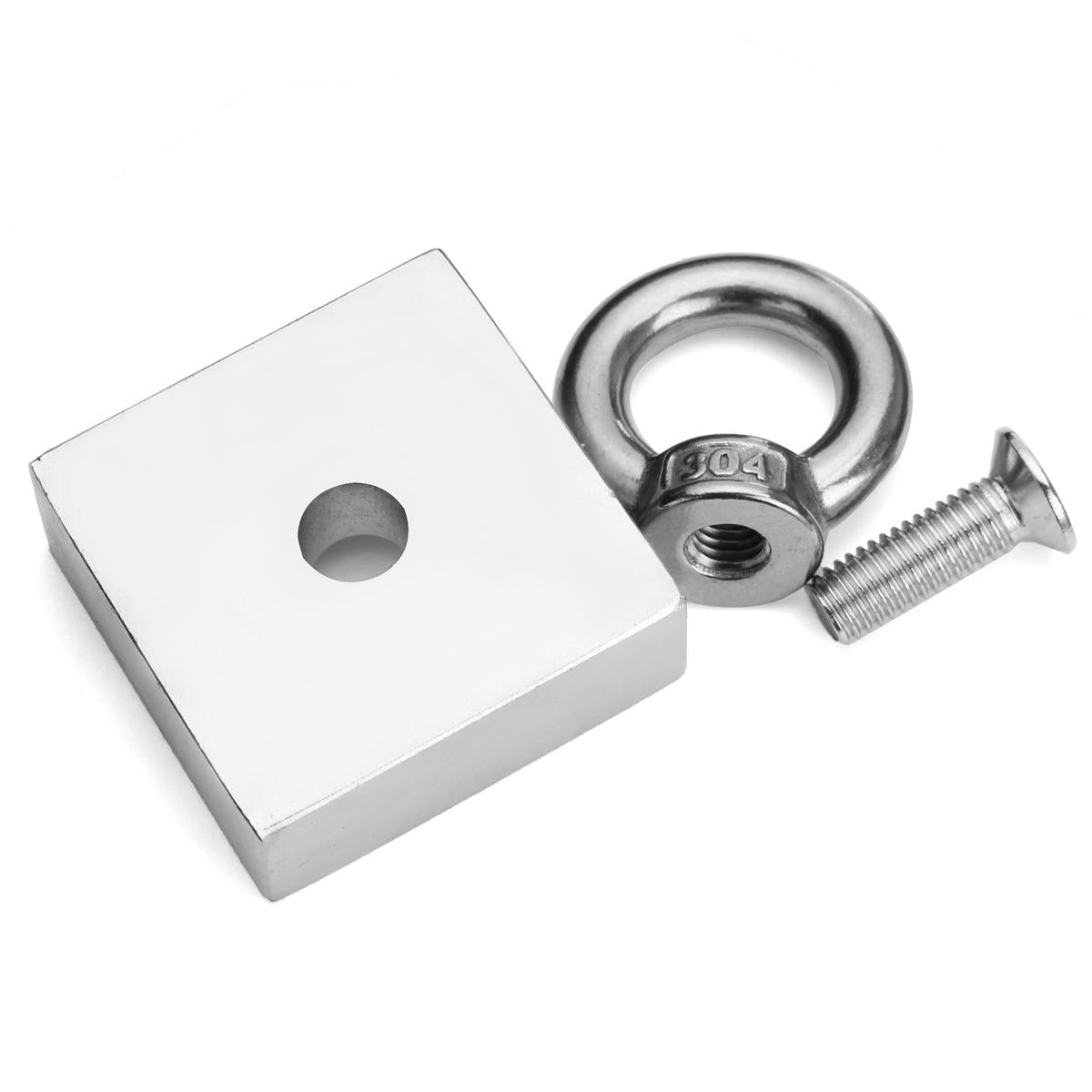 50*50*20mm Recovery Magnet Cuboid Square Block Rare Earth Magnet Metal Detector