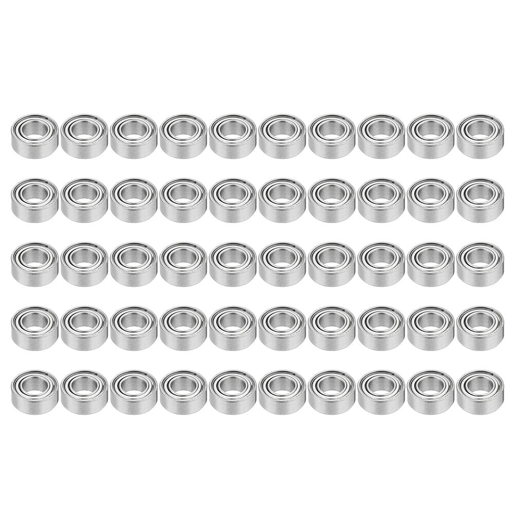 50Pcs 5x10x4mm Metal Sealed Shielded Deep Groove Ball Bearing