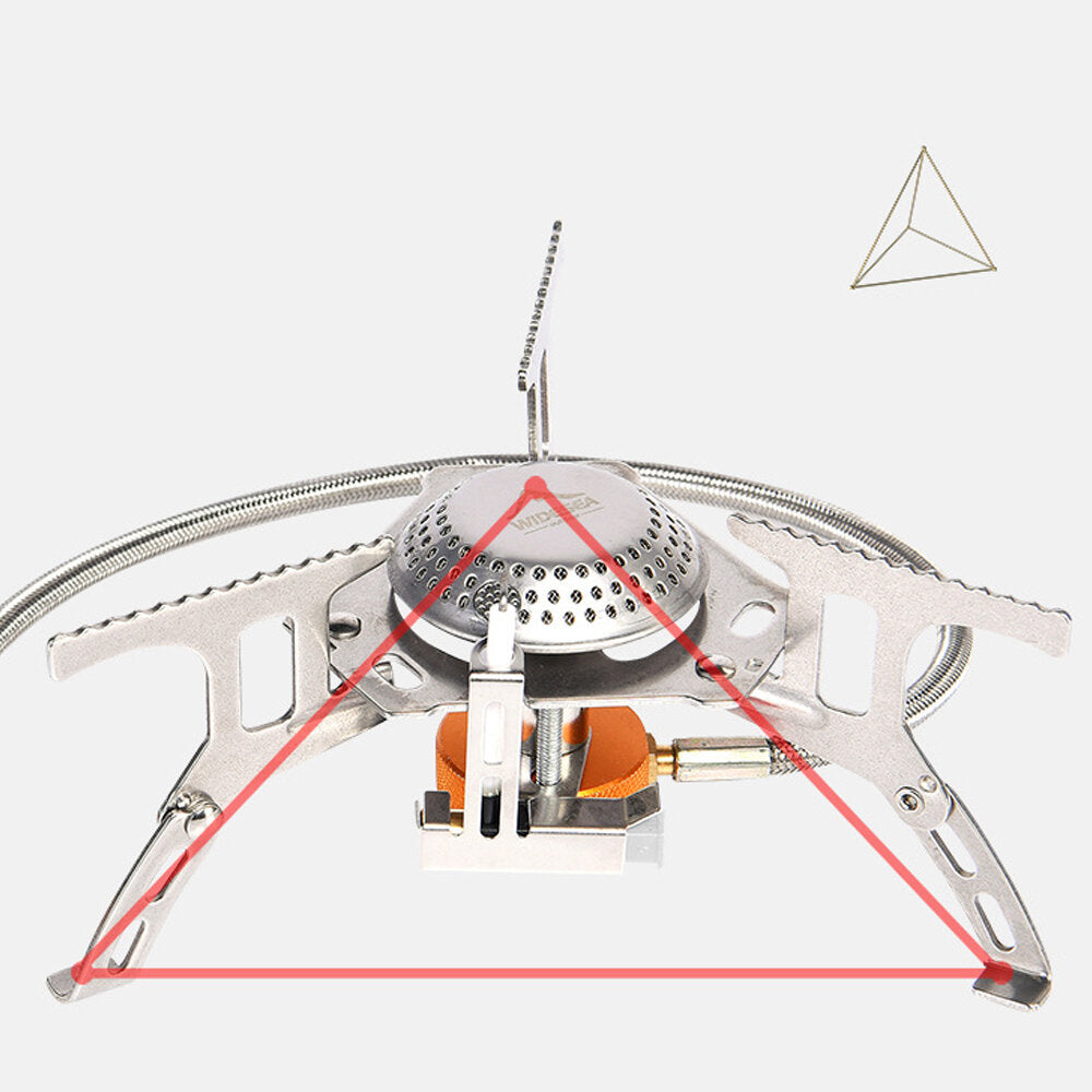 3500W Gas Stove Folding Electronic Stove Portable Split Tourist Burner Outdoor Camping Travel
