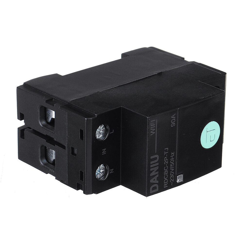 Smart 90A WIFI Circuit Breaker Voltage Energy Power kWh Meter Time Timer Relay Switch Voltmeter Ammeter Remote Control