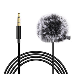 3.5mm Wired Microphone 3M Lavalier Omnidirectional Condenser Mic Recording Vlogging Video