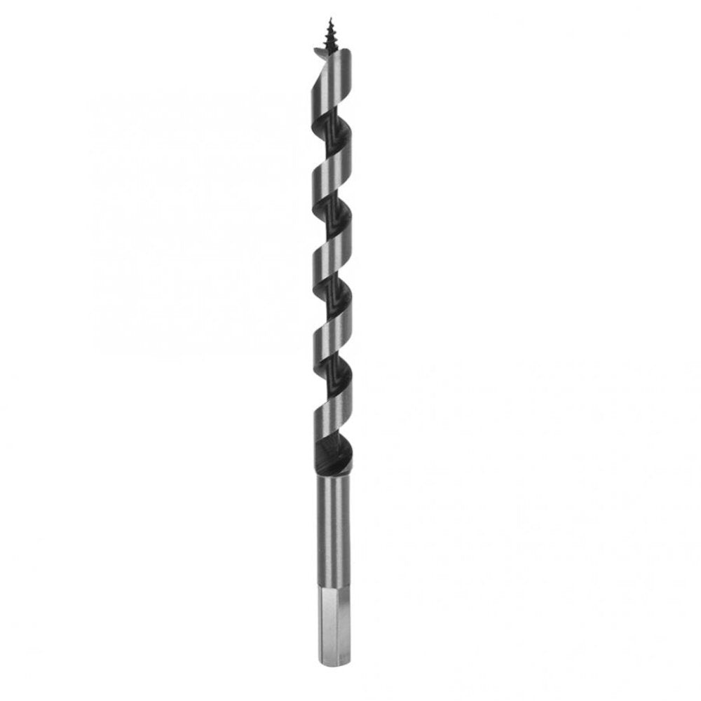 8Pcs 230mm Hexagonal Carbon Steel Auger Bit Set Wooden Case Machined Woodworking Turret Drill Punching Door Lock Reaming Kit