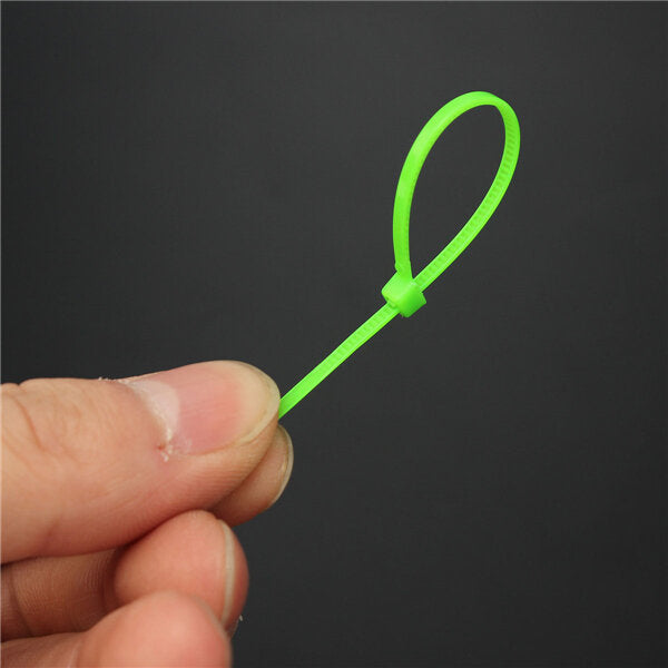 900pcs 100x2mm Nylon Cable Wire Zip Ties 6 Colors
