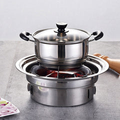 7PCS/Set Stainless Steel Korean Charcoal Barbecue Grill Home/Outdoor Camping Portable Smokeless Barbecue Stove