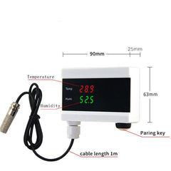 WIFI Smart Temperature Alarm Sensor Home Digital Display Android App Alert