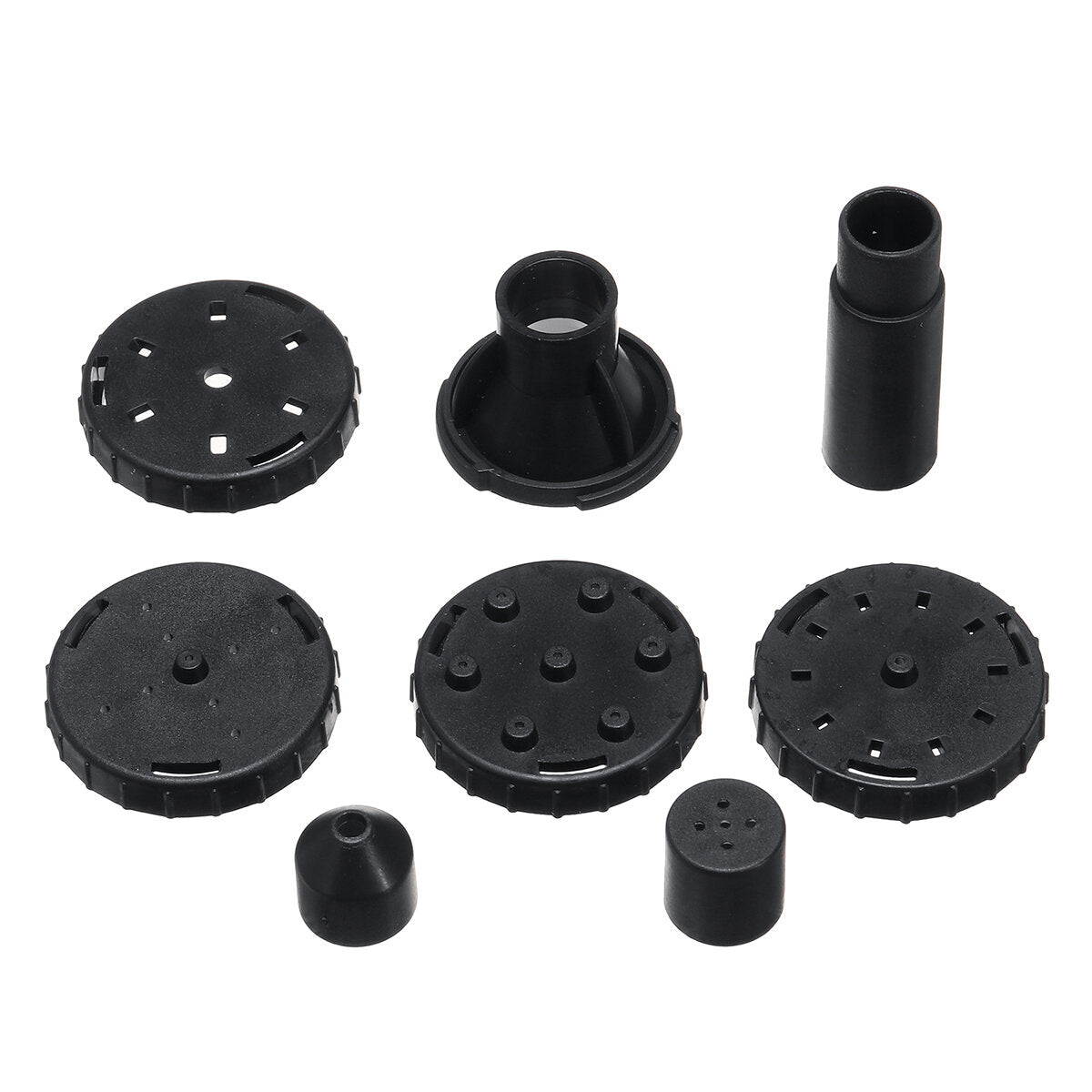 8-in-1 Solar Bird Water Fountain Set 3.5W Circle Floating Pump for Working at Cloudy or Night