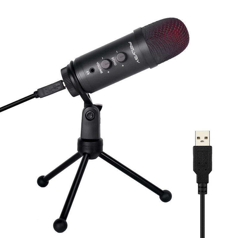 Condenser Microphone for Voiceover Work Online Singing Voice Overs USB Notebook PC Mic