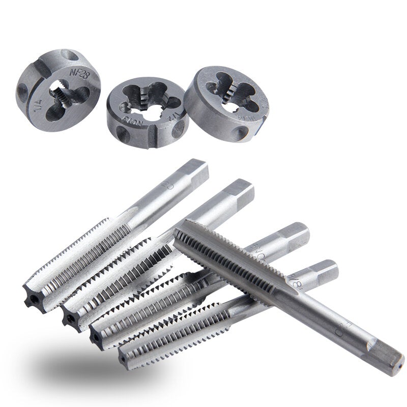 40Pcs Tap Die Set Hand Thread Plug Taps Threading Tool Screw Wrench Dies Kit With Storage Case