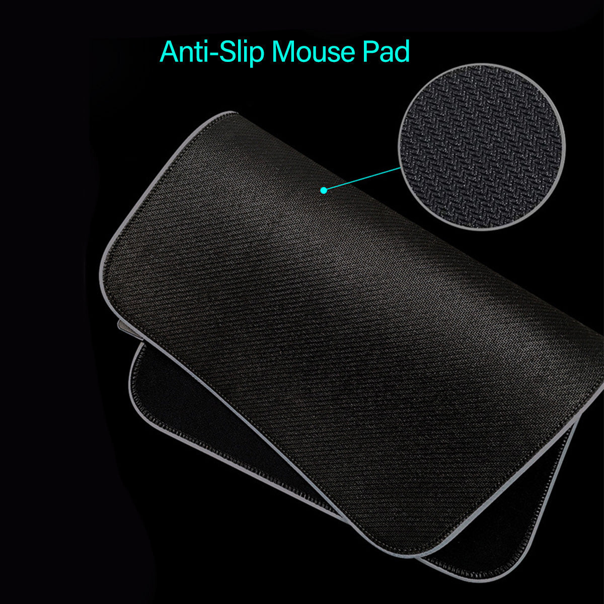 RGB Mouse Pad World Map Soft Rubber Anti-slip Gaming Keyboard Mouse Pad Desktop Protective Mat for Home Office
