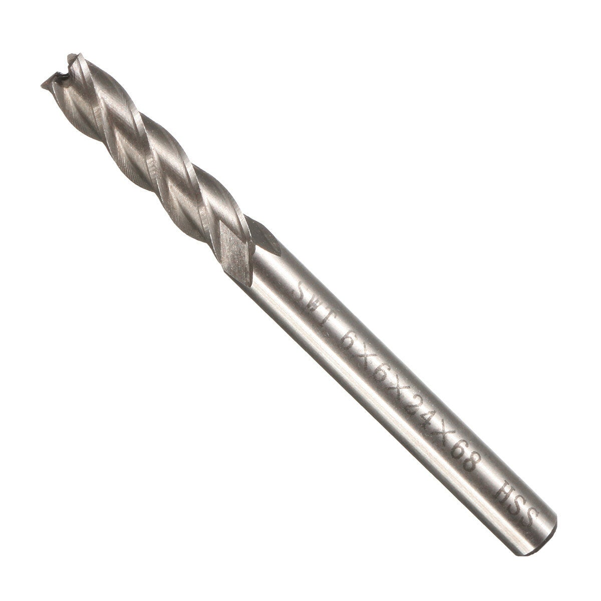 6mm Shank Aluminum Hard HSS Cutter Blade 662468mm Lengthened End Mill Router Bit