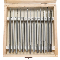 13pcs 6-35mm Spade Drill Bits Set Paddle Flat for Hole Cutter Woodworking
