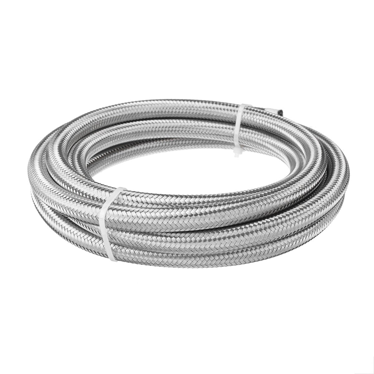 10FT 304.8cm Fuel Hose Oil Gas Line PTFE Stainless Steel Braided