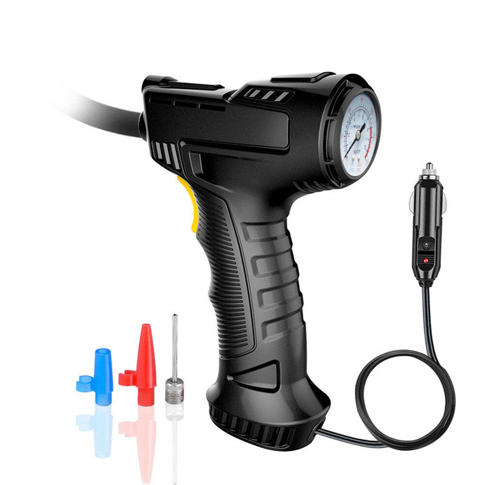 120W 2000mAh DC 12V Wired/Wireless Tyre Pump Compressor Digital Inflator for Bicycles Motorcycles Cars Balls