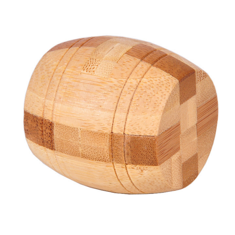 3D Interlocking Puzzles Game Toys Bamboo Small Size For Adults Kids IQ Brain Teaser Kong Ming Lock
