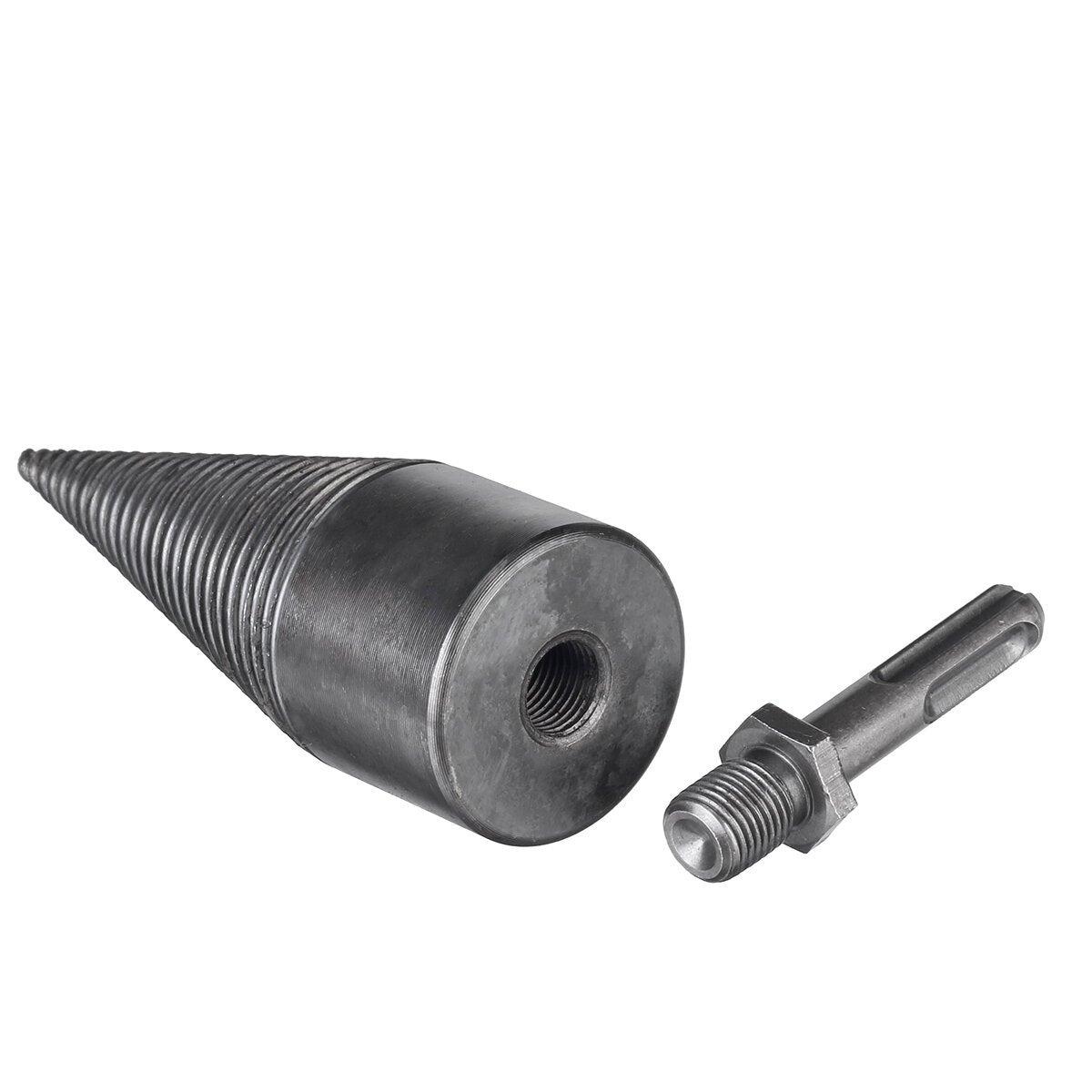 32/42mm Steel Firewood Drill Bit Wood Splitting Splitter Screw Cone Punch Tool