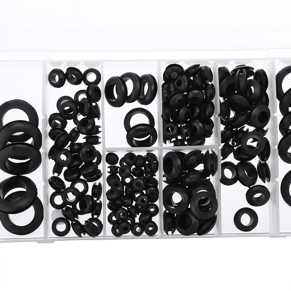 180Pcs Rubber O Ring Washer Grommets Ring Anti-slip Gasket Seal Assortment Set