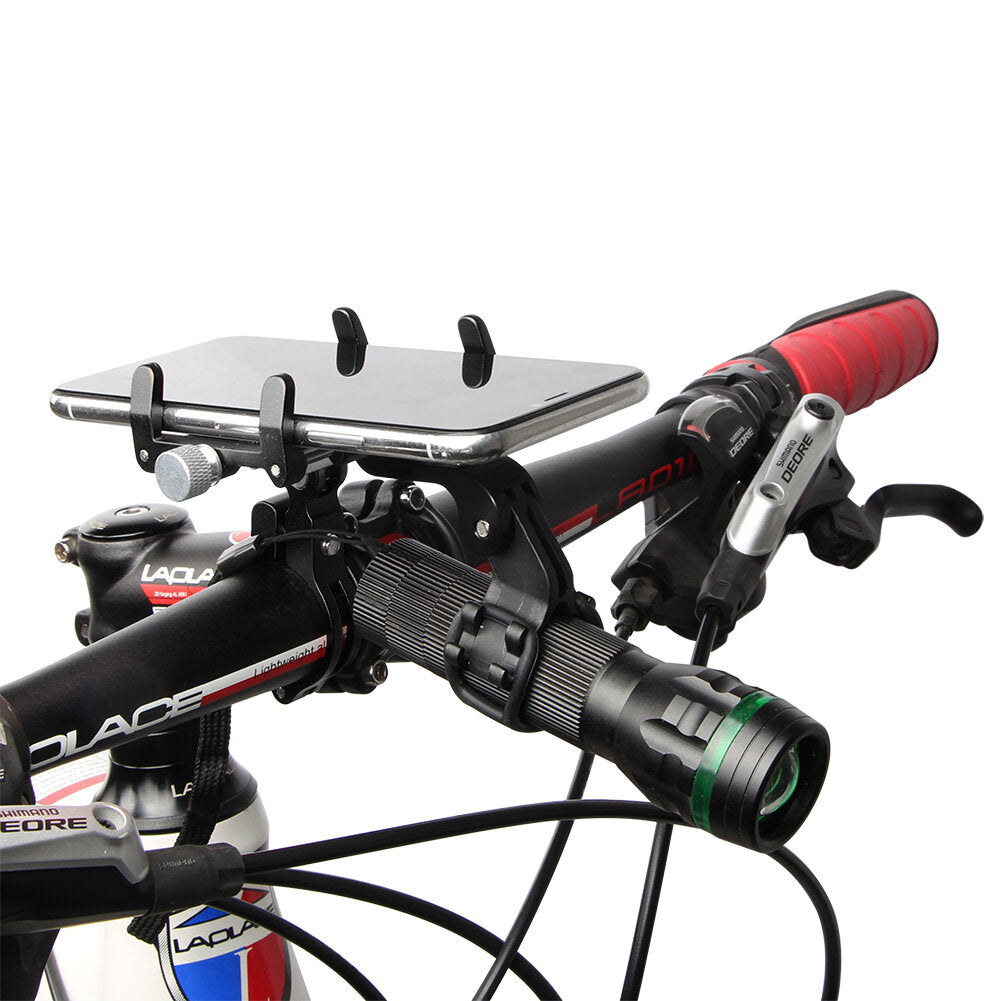 60-100mm Bike Phone Holder Aluminum Alloy 270 Rotation Bicycle Motorcycle Phone Mount Cycling
