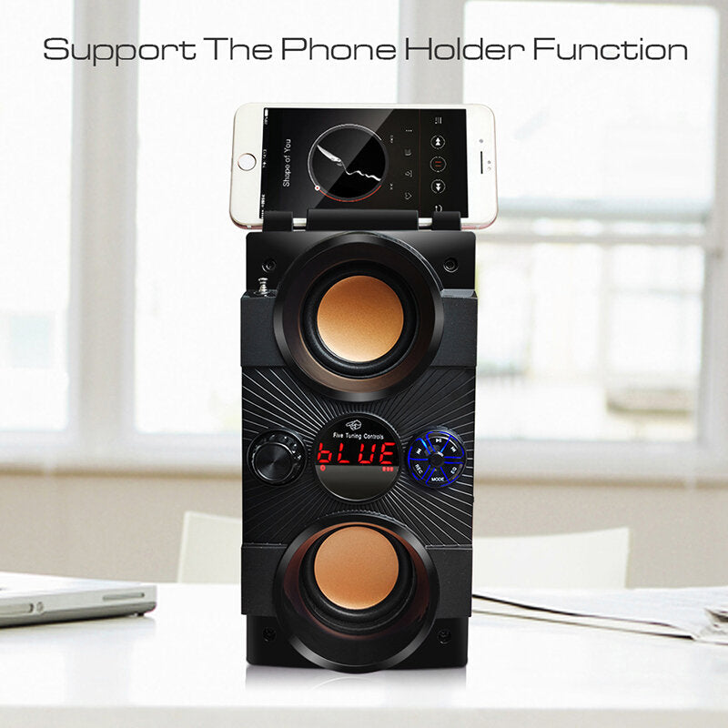 40W Big Power Portable Bluetooth Speaker Outdoor Wireless Subwoofer Boombox Column Sound Music Center Support AUX TF FM Radio