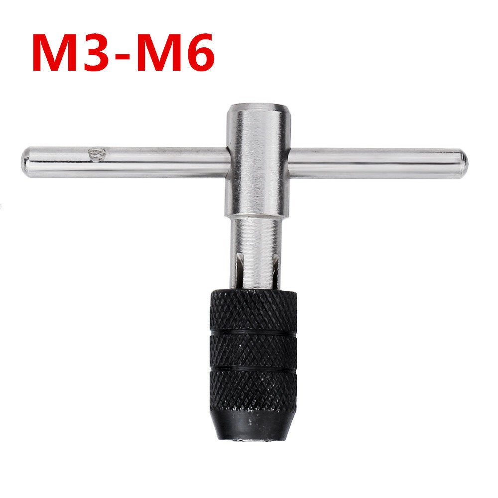 T-handle Screw Handle M3-M6 M5-M8 M6-M12 Tap Wrench Chuck Type Tapping Tool