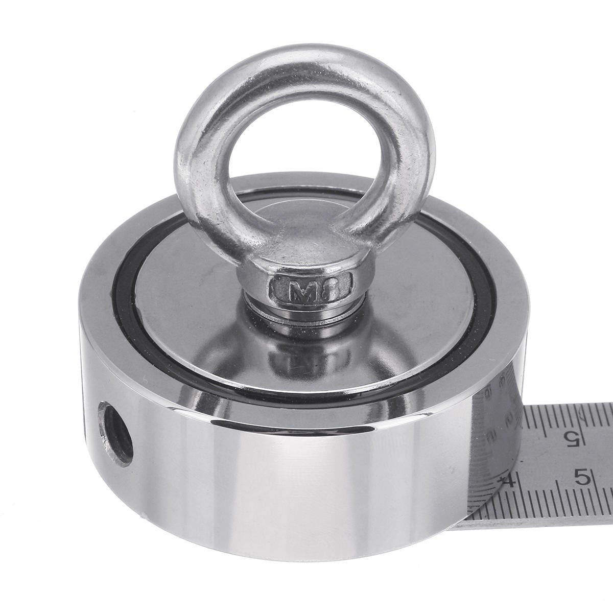 120KG Double Side Neodymium Recovery Magnet Hook Lifting Fishing Hunting Salvage Magnet