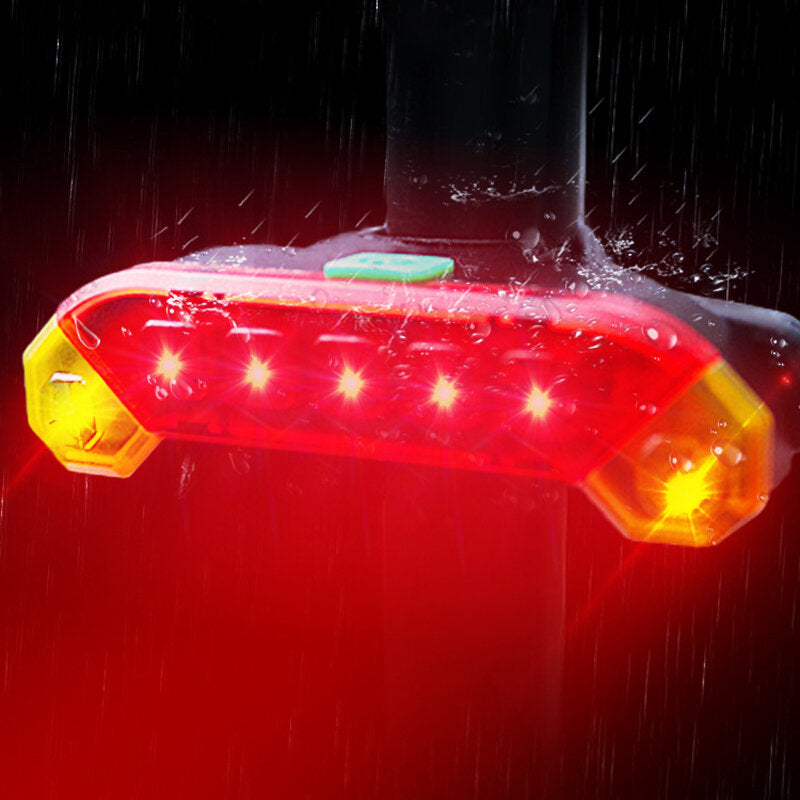 4-Modes 7 LED 400 Lumens Bicycle Rear Light USB Rechargeable Waterproof Cycling Tail Light For MTB Road Bike