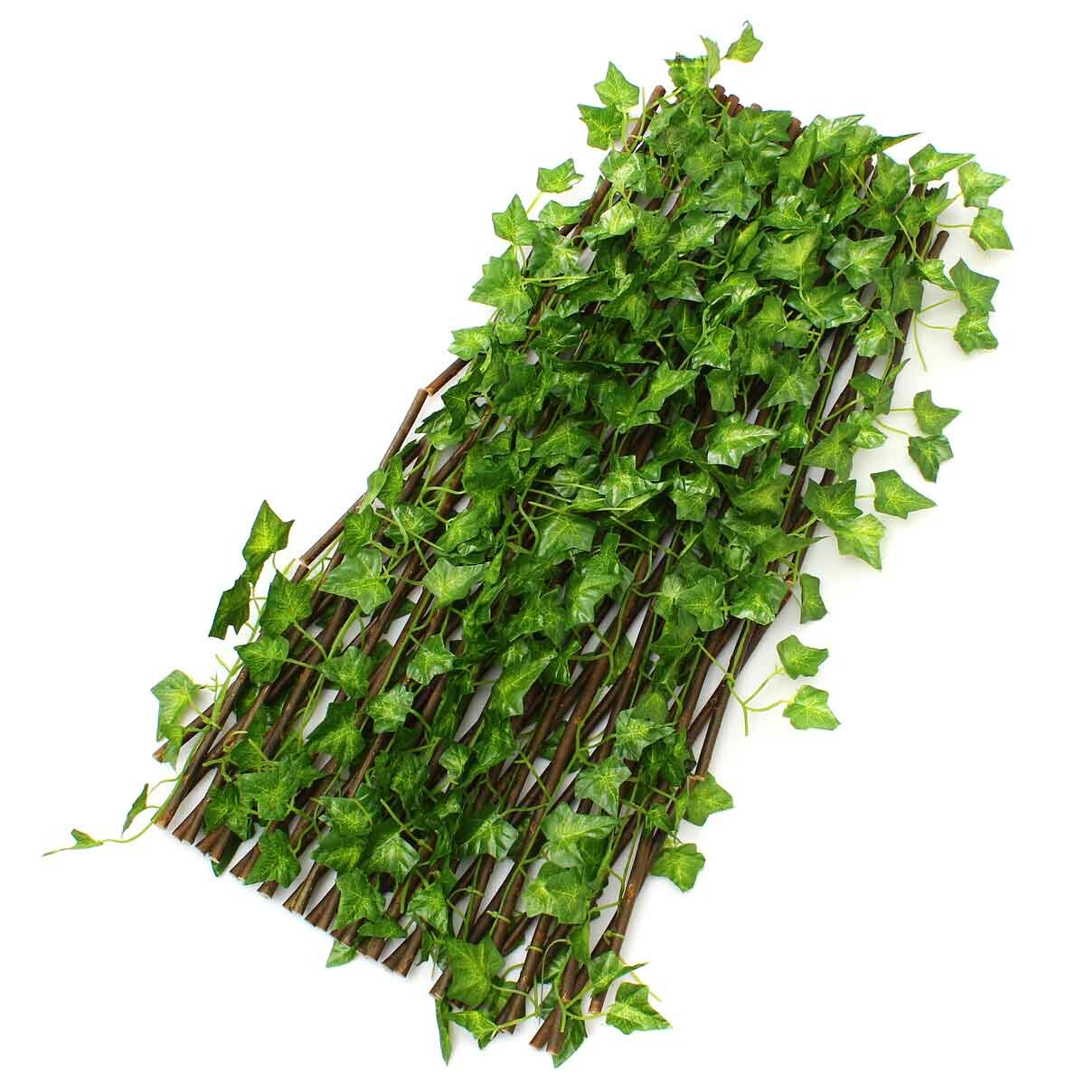 70CM Stretchable Artificial Faux Ivy Leaf Privacy Fence Screen Hedge Decor Panels Garden Outdoor