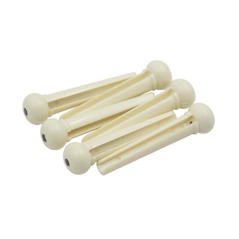 ABS Guitar Parts Endpin with Abalone Dot Bridge End Pin for Acoustic Guitar