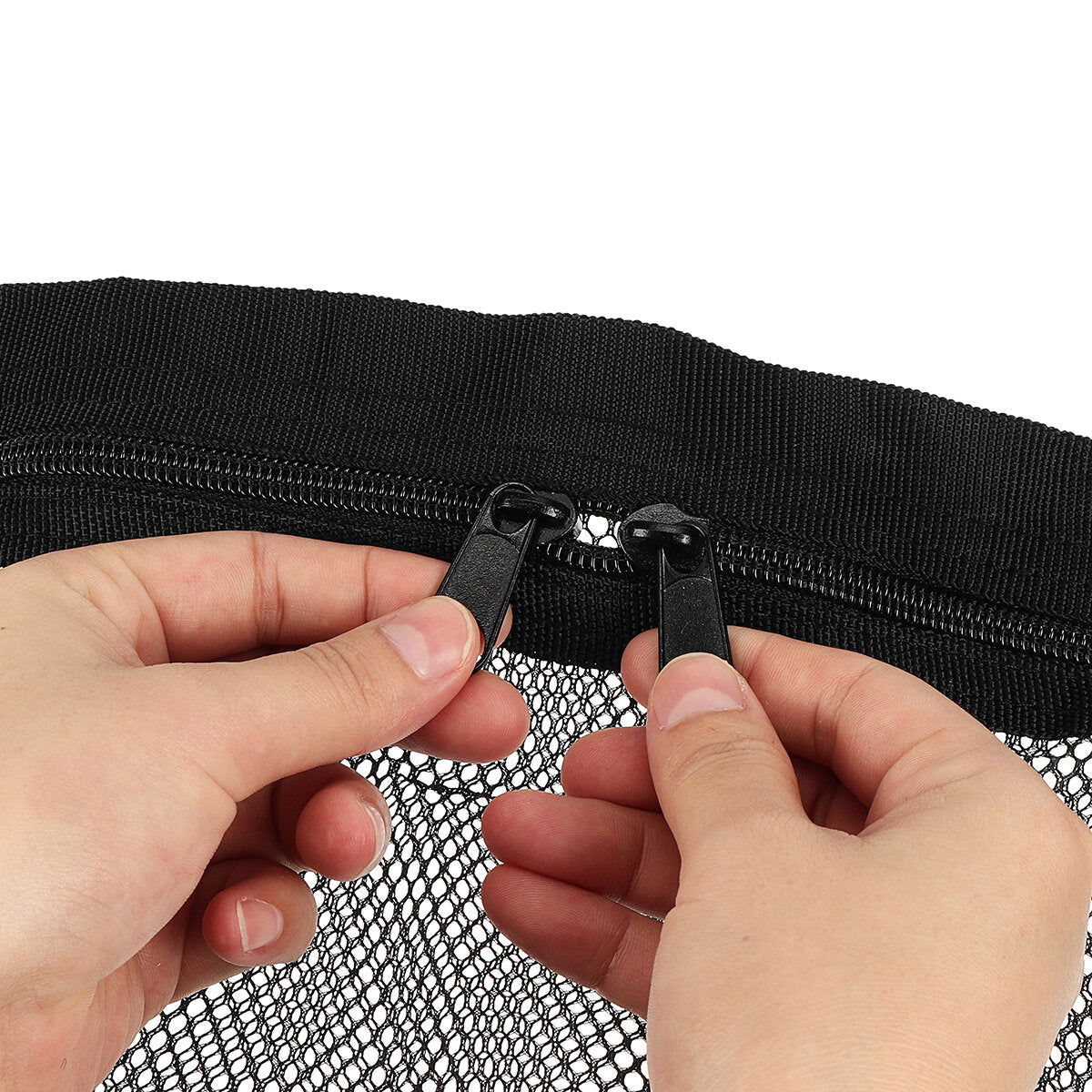 Double-Deck Foldable Car Roof Ceiling Cargo Net Mesh Storage Bag Pockets Pouch Universal 78x53cm For SUV Van