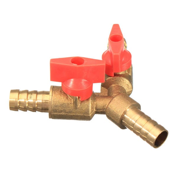 3/8 Inch Brass Y Shape 3 Way Shut off Ball Valve Fitting
