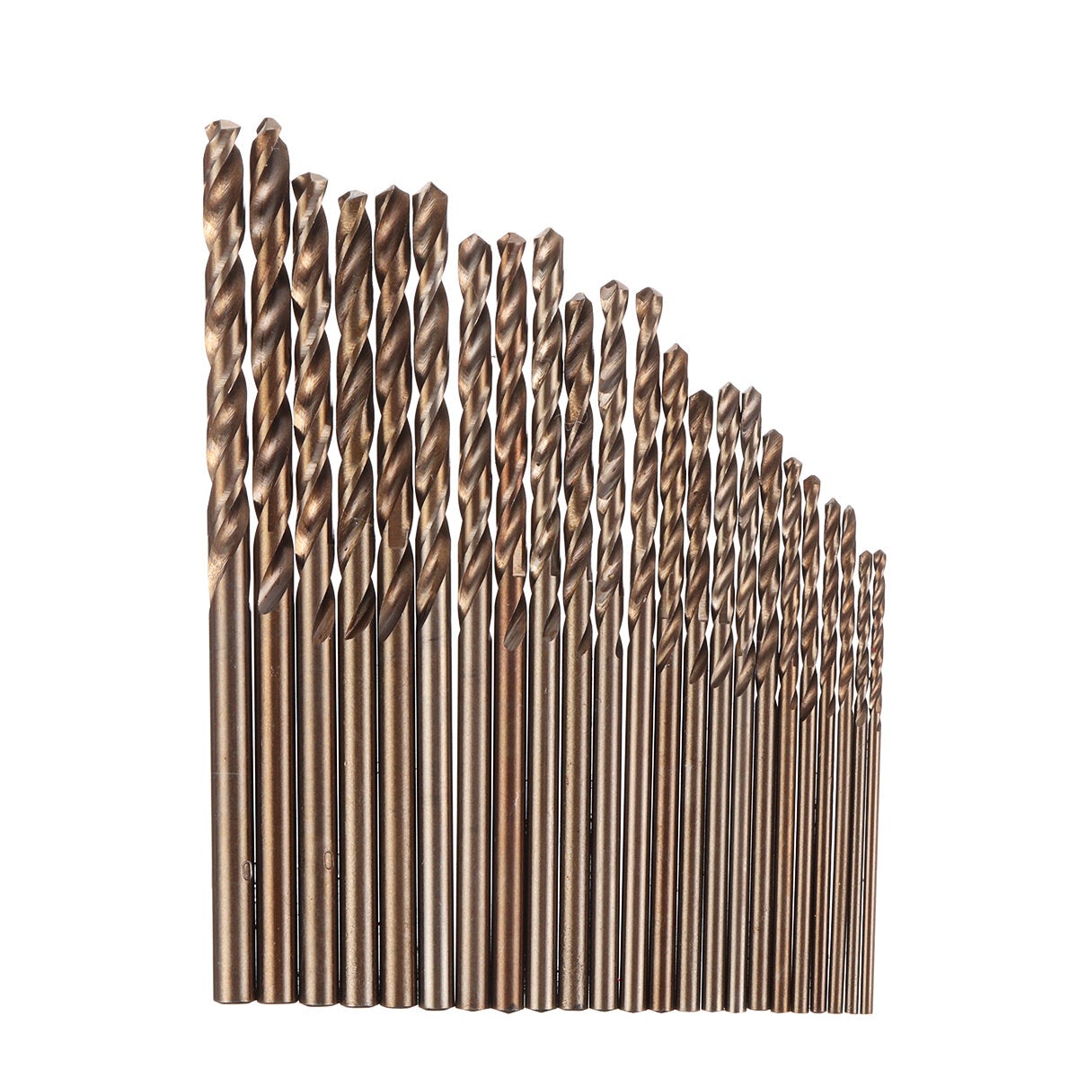 51Pcs 1-6mm M35 Cobalt Drill Bit Set HSS-Co Length Twist Drill Bits with Metal Case for Stainless Steel Wood Metal Drilling