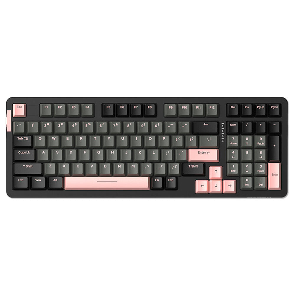 Customized Mechanical Gaming Keyboard 97 Keys Wired Type-C PBT Keycaps Hot Swappable Gasket Structure Set RGB Backlit with Supplement Keycaps