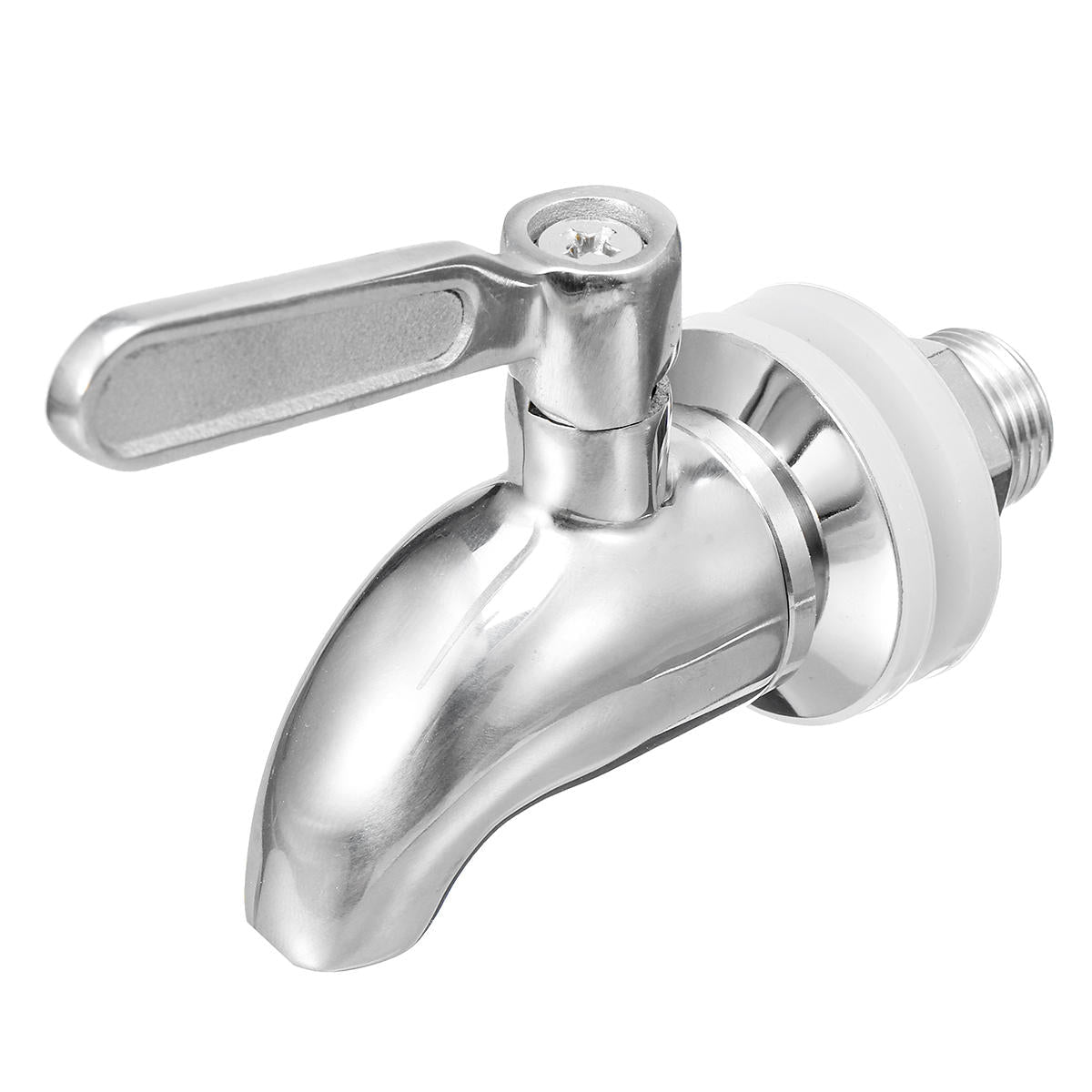 Silver Stainless Steel Faucet Barrel Tap For Drink Beverage Juice Water Coffee With The Switch