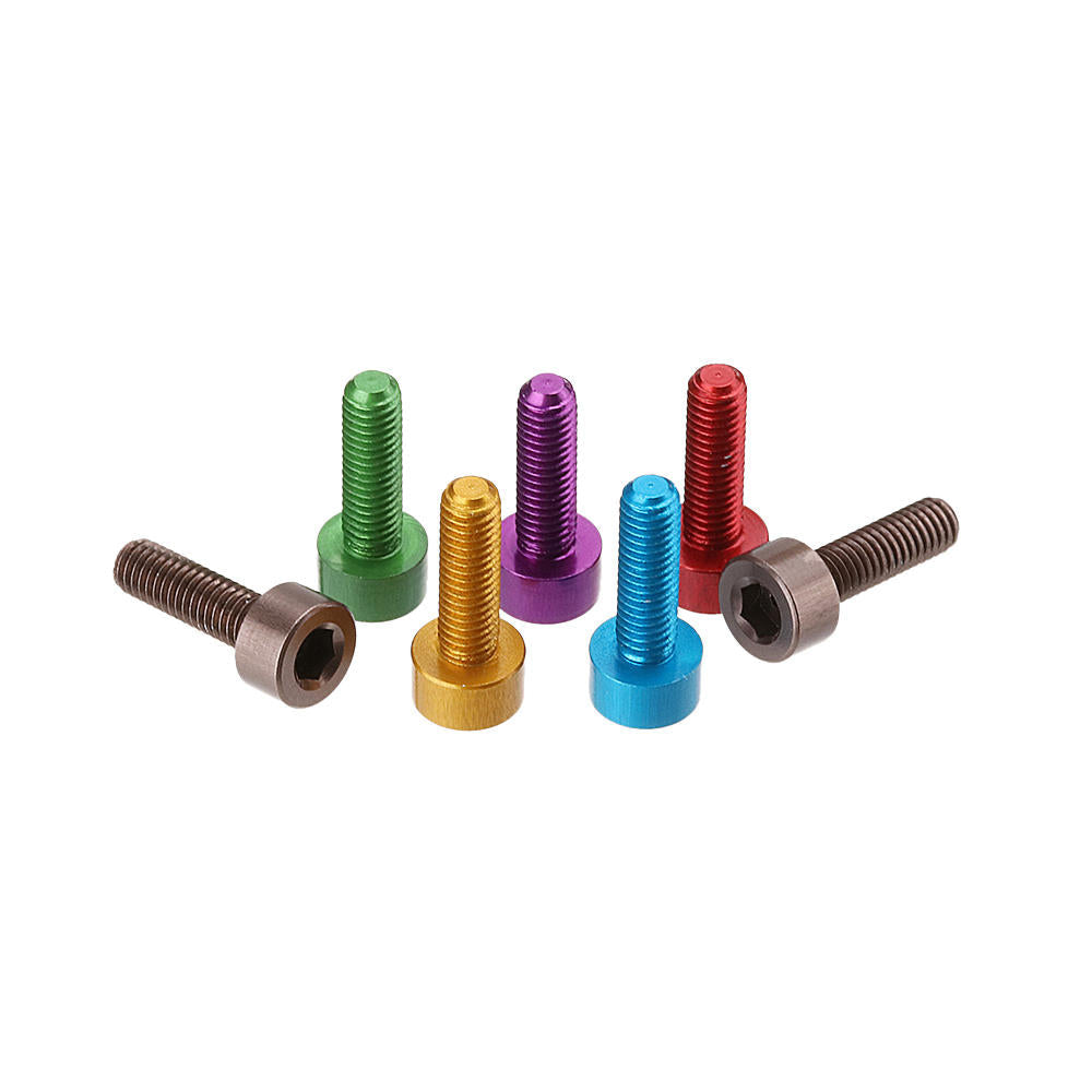 10Pcs M310mm Hex Socket Screw M3 Cap Head Bolt 7075 Aluminum Alloy Multicolor