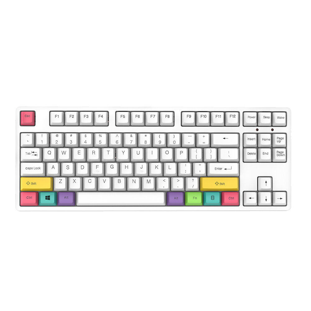 87 Keys Mechanical Programming Gaming Keyboard Triple Mode With Detachable Panel