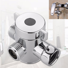 3 Way Shower Diverter Chrome G1/2 Inch T-Adapter Components Adjustable Valve Adapter