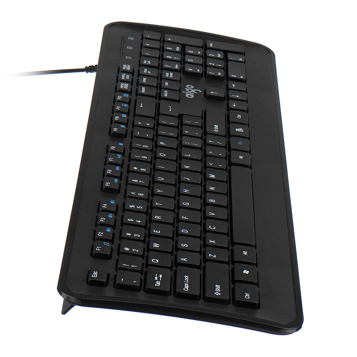 Wired Keyboard & Mouse Set 104 Keys Office Optical Keyboard 2400DPI Ergonomic Mouse Kit for Keyboard Laptop PC
