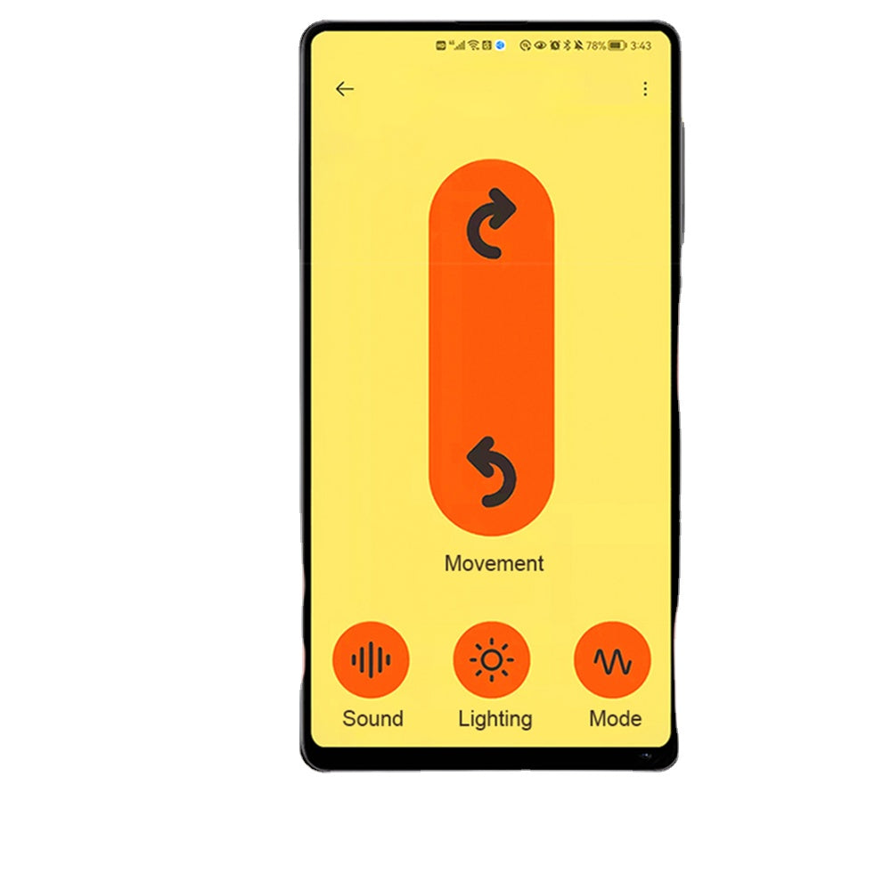 Interactive Cat LED Rolling Ball USB Rechargeable Electric Self Rotating LED Ball with Small Tail Storage Box