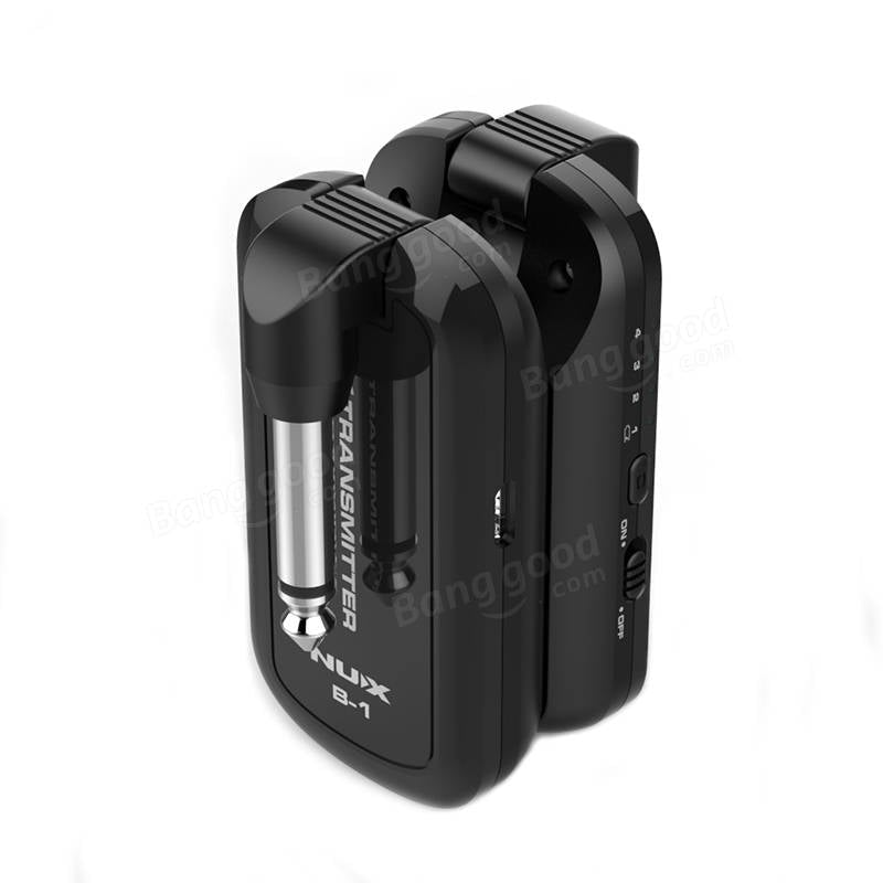 2.4G 4 Channels Rechargeable Wireless System Transmitter & Receiver For Guitar Bass