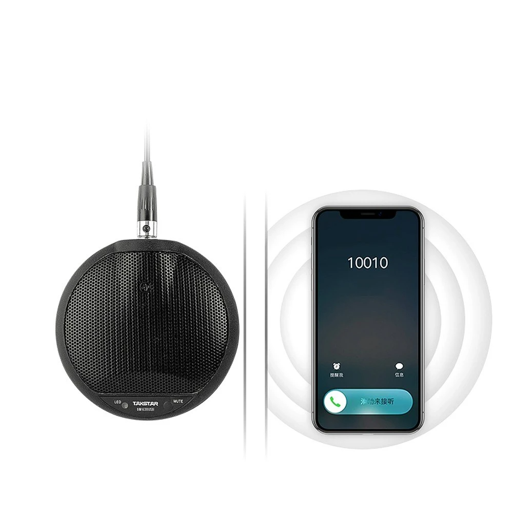 Digital Boundary Microphone USB Conference Mic Omnidirectional Plug-and-Play